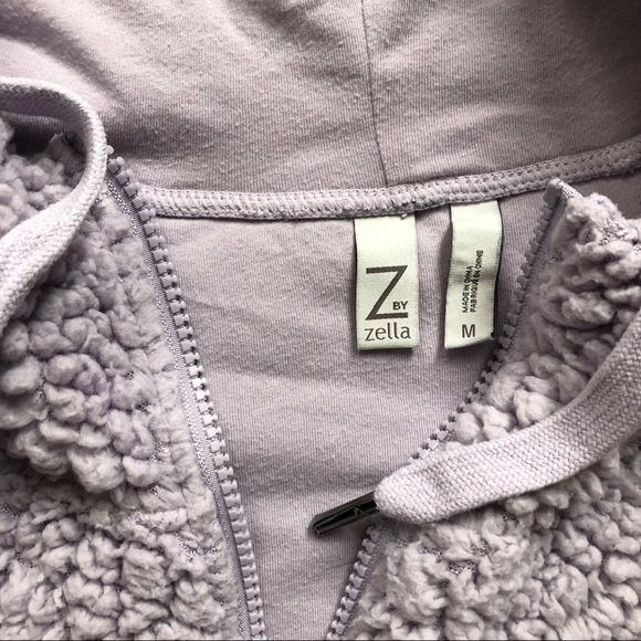 Z by Zella purple teddy jacket - Picture 4 of 5